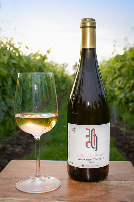 Rose de Bruges- Wijn gemaakt in Brugge bij 't neerhof